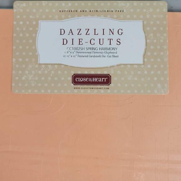 Close to My Heart Dazzling Die Cuts Spring Harmony CC1002SH 12"x12" Textured NEW - Picture 2 of 5